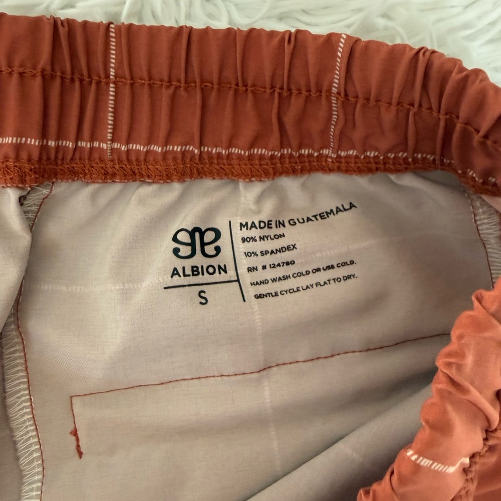 Albion Jetsetter Windowpane Terracotta Pants - Picture 7 of 13